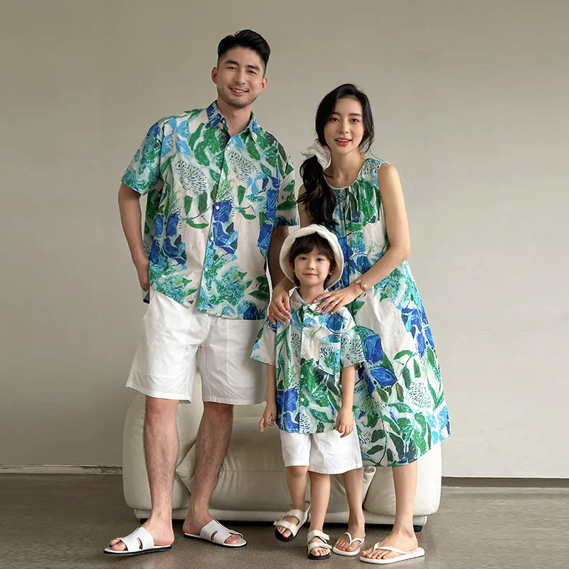 Summer Clothing Resort - Beach Couple Look Family Matching Clothes