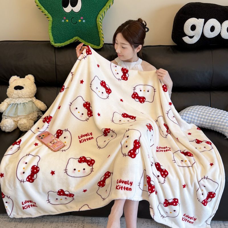 Summer Quilt - Hello Kitty Quilt Sanrio Anime Milk