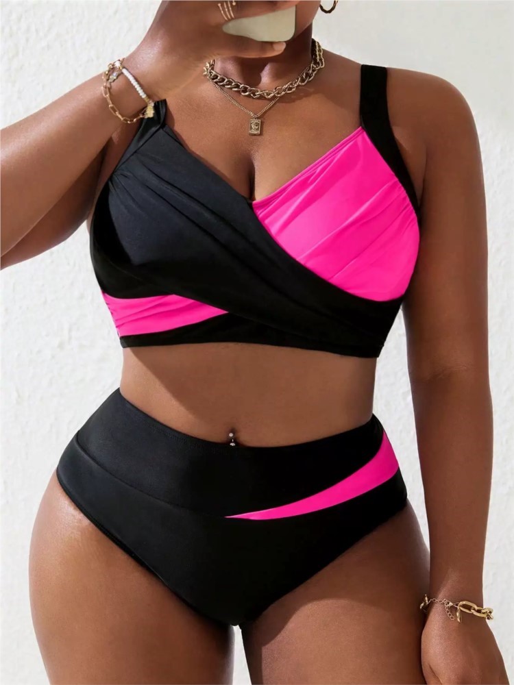 Bikini Set Push Up - XL-4XL Plus Size High Waist Bikini