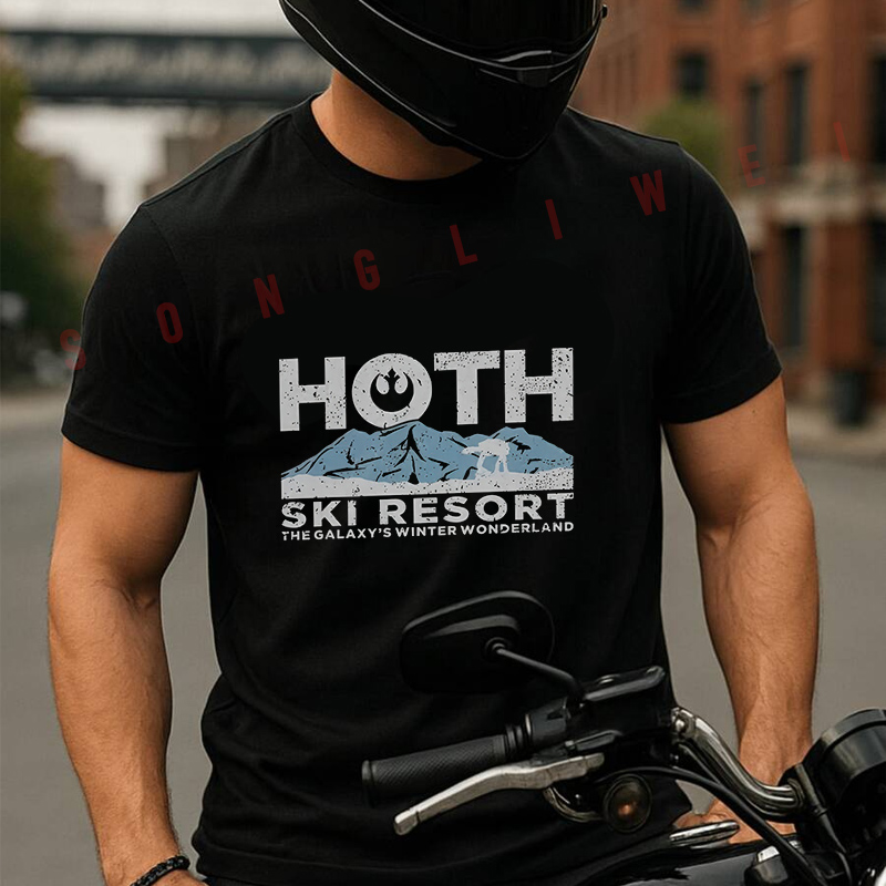 Summer Clothing Resort - Camiseta Drtida Hoth Ski Resort Para