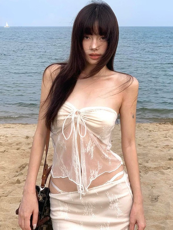 Summer Clothing For A Beach - Summer Women's Clothing Sexy Lace Strapless