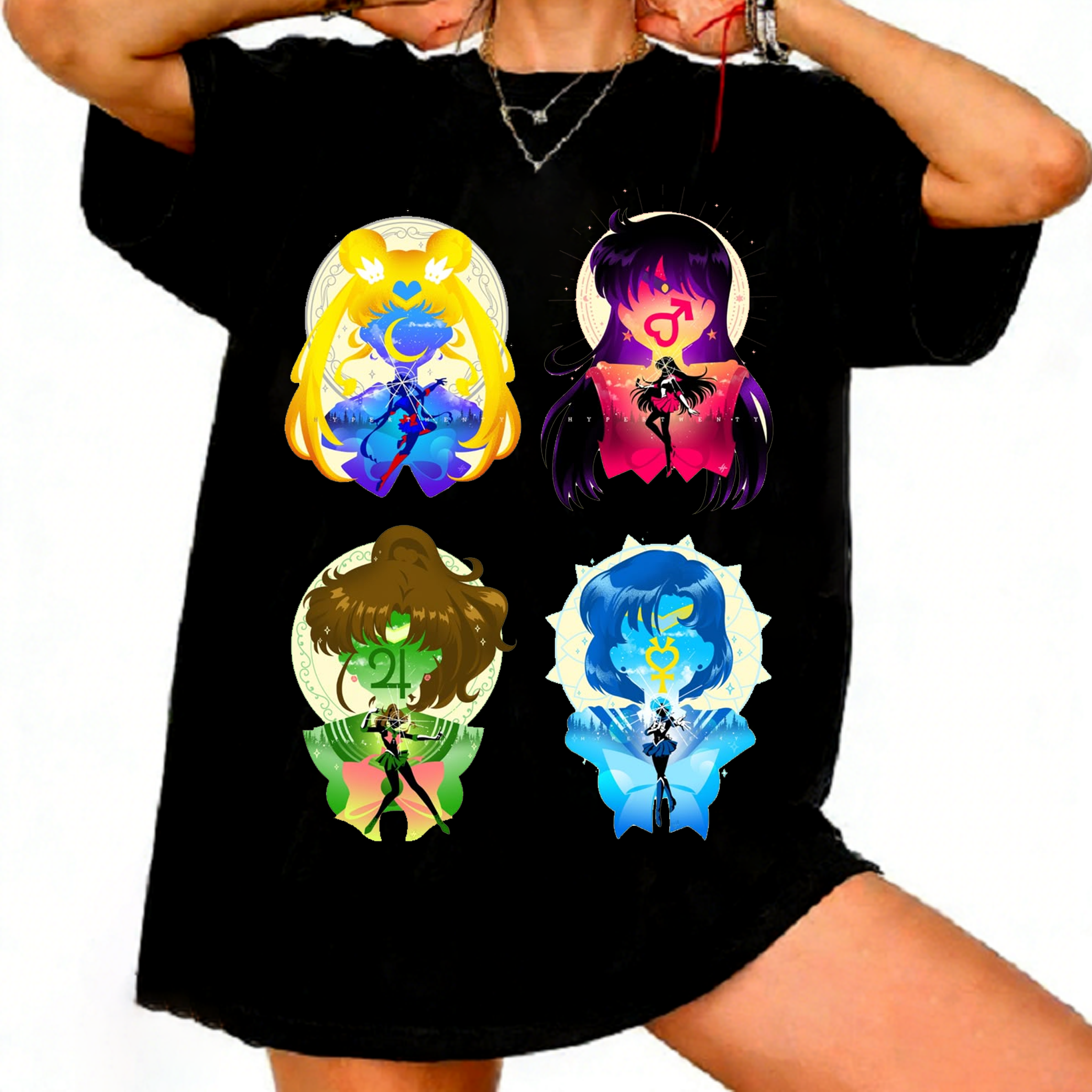 Summer Clothing Trends For Women - Sailor Moon Retro 90s Anime Graphic
