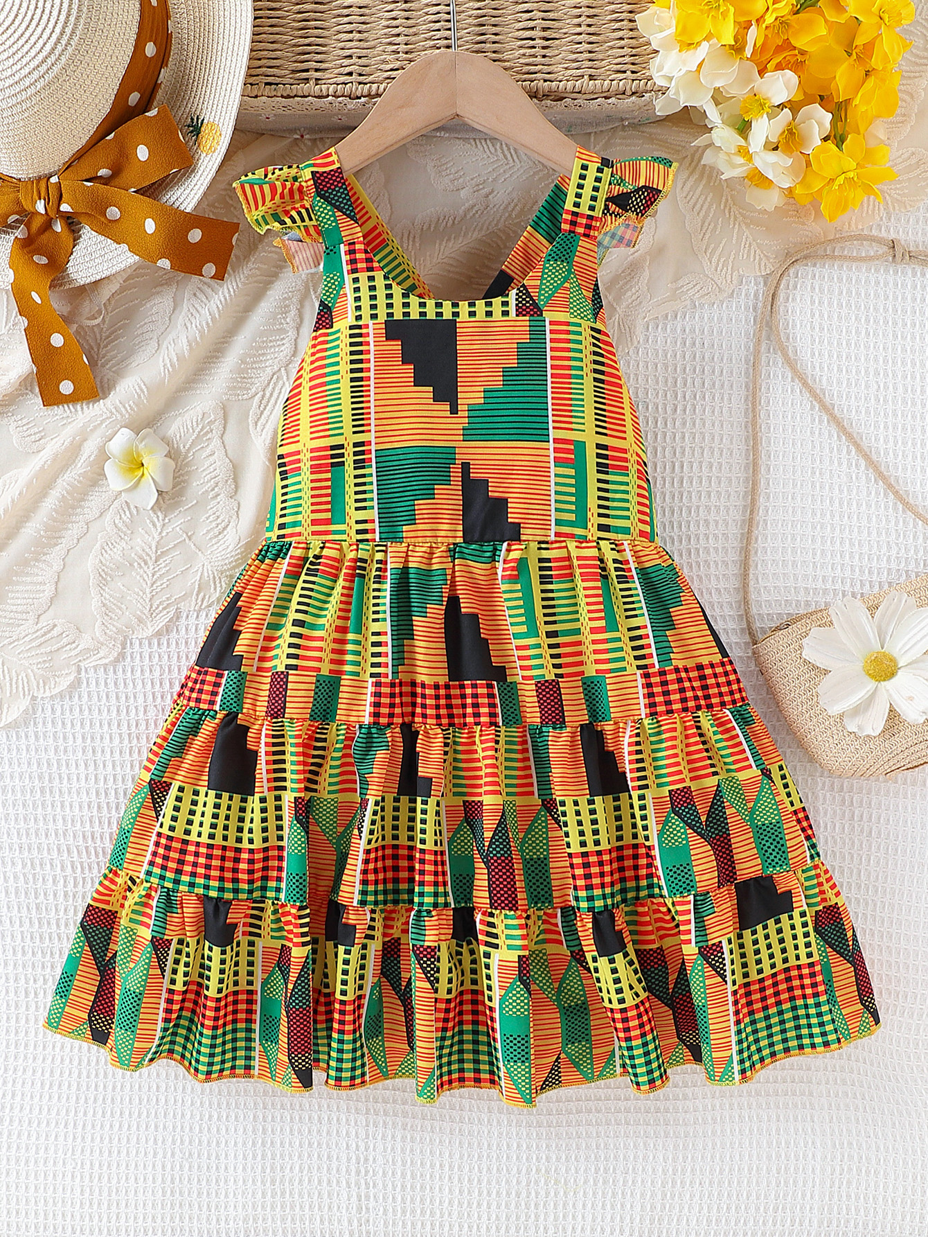 Summer Clothing Vacation - Girls summer African bohemian style flying