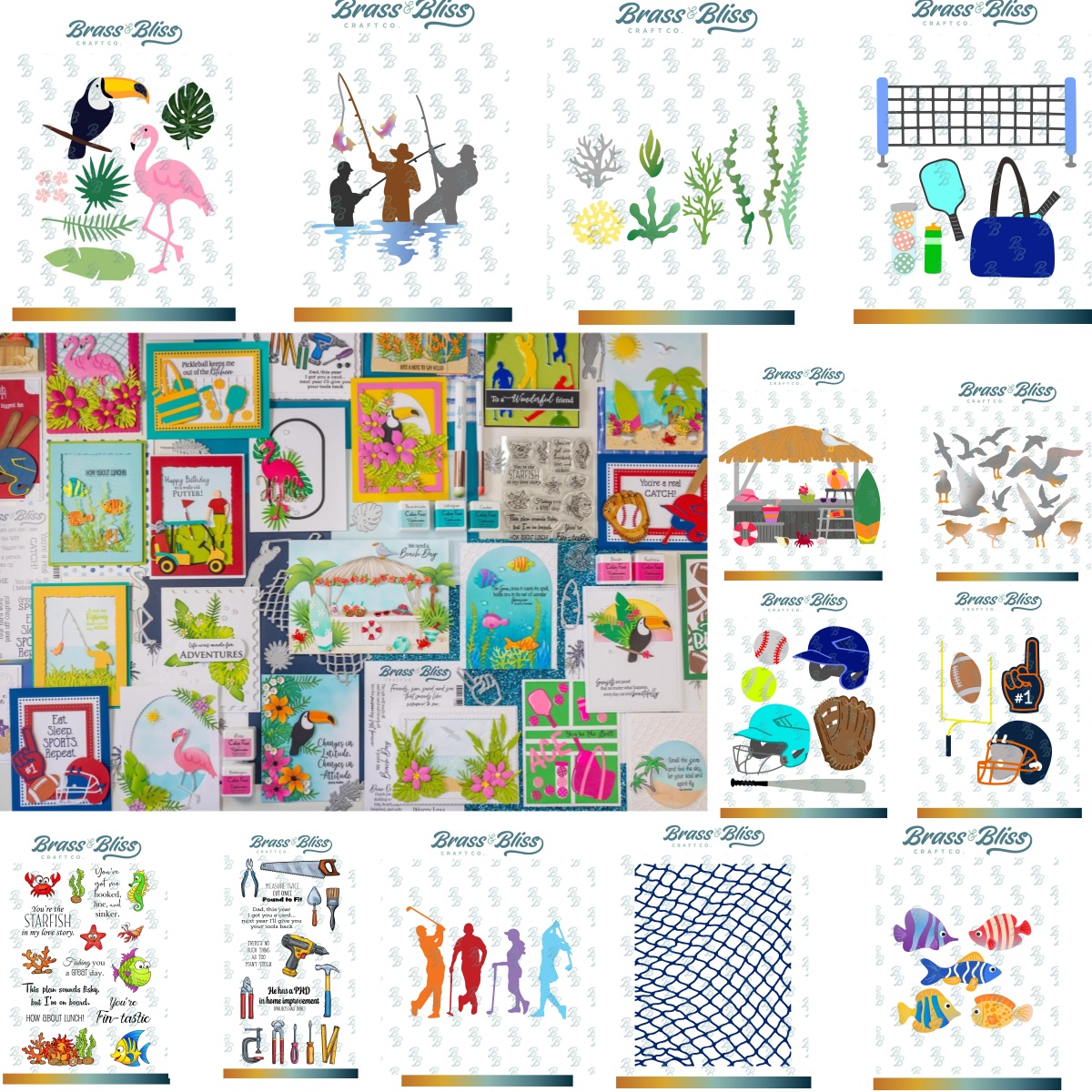 Summer Clothing Release - Clear Stamps Metal Cutting Dies Waves