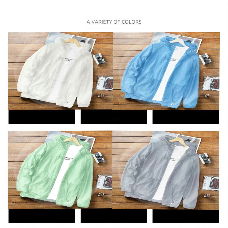 Yours Clothing Summer Jackets - 2024 New Summer Hooded Jacket Men