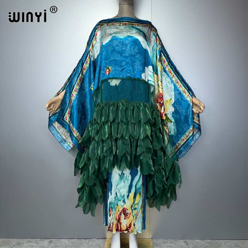 Summer Clothing Vacation - WINYI Boho beach Pleated slim dress