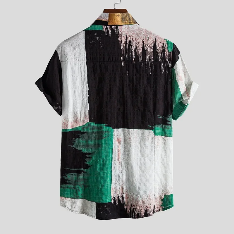 2026 Men's Summer Checkered Pr - Summer Clothing Resort reseña y precio