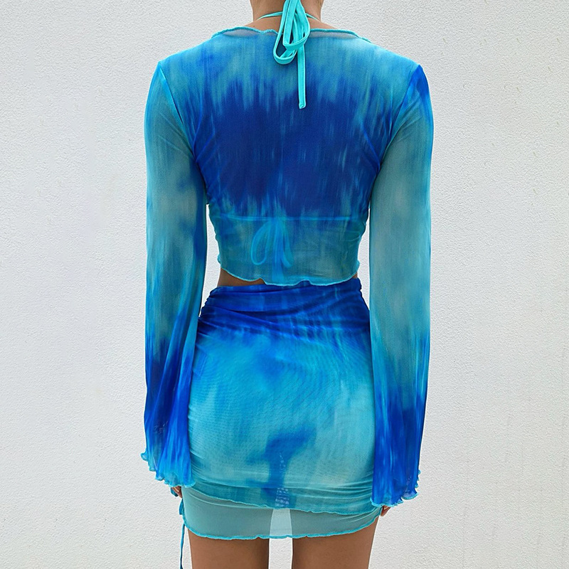 Nsangu Sexy Two Piece Set Blue - Summer Clothing Vacation reseña y precio