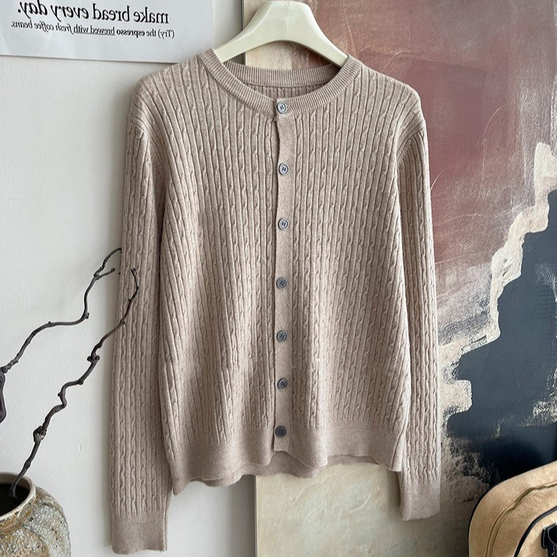 O-neck long sleeve loose twist - Summer Quilt reseña y precio