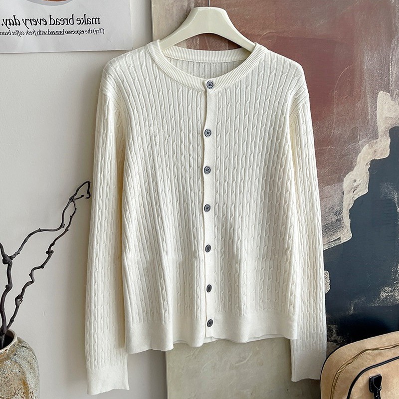 O-neck long sleeve loose twist - Summer Quilt reseña y precio