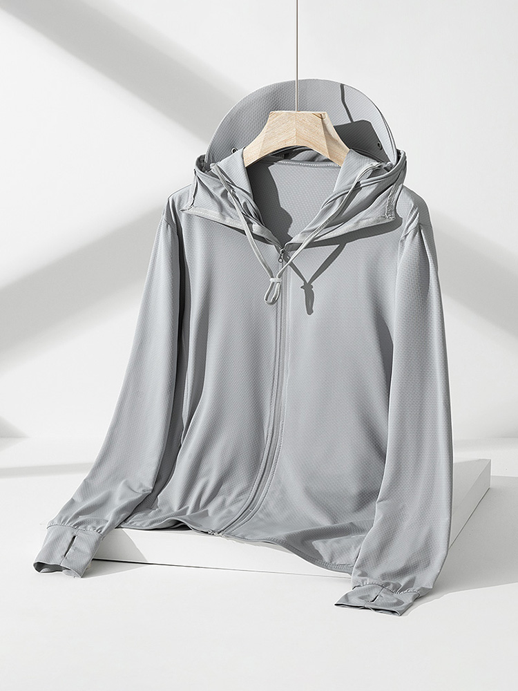 New UPF50+Ice Silk Sunscreen C - Yours Clothing Summer Jackets reseña y precio