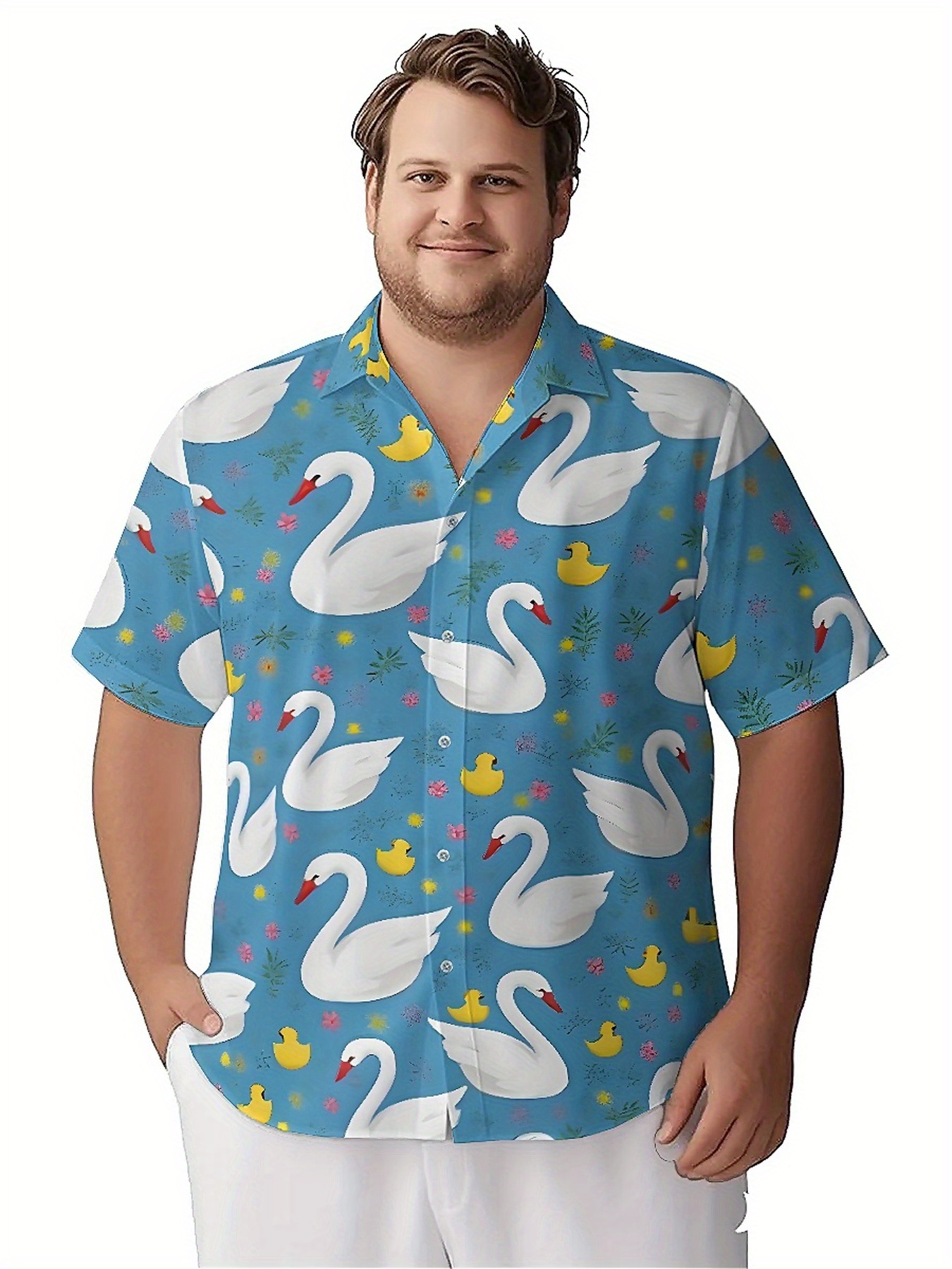 Men's Plus Size Hawaiian Shirt - Summer Clothing For A Beach reseña y precio