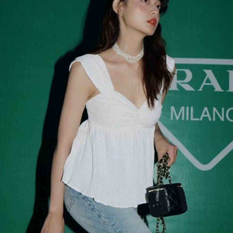 Sleeveless Blouses Women Backl - Crop Blouse Linen reseña y precio