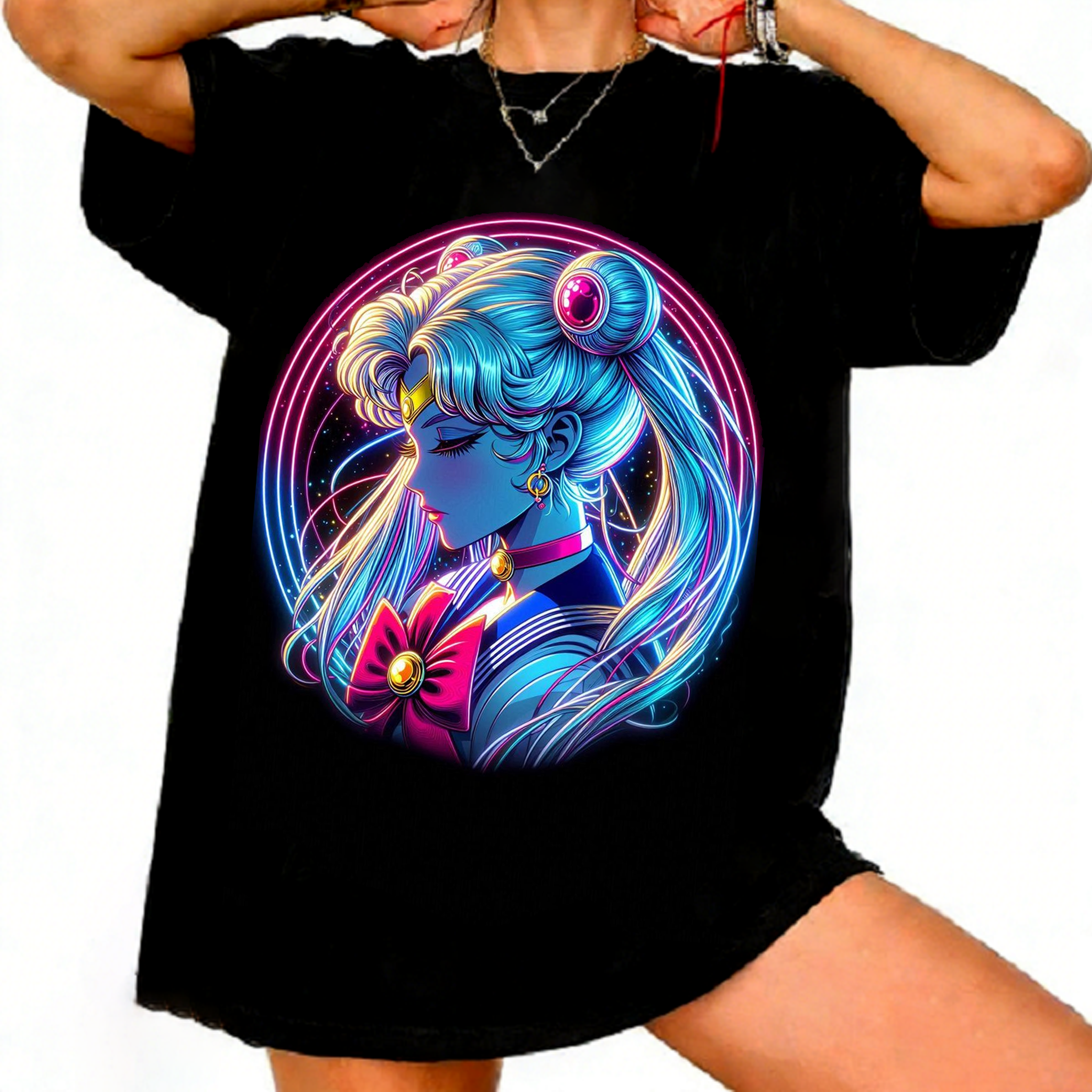 Sailor Moon Retro 90s Anime Gr - Summer Clothing Trends For Women reseña y precio