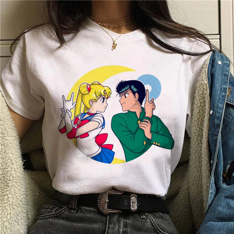T Shirt 90s Anime Sailor Moon  - Summer Clothing Trends For Women reseña y precio
