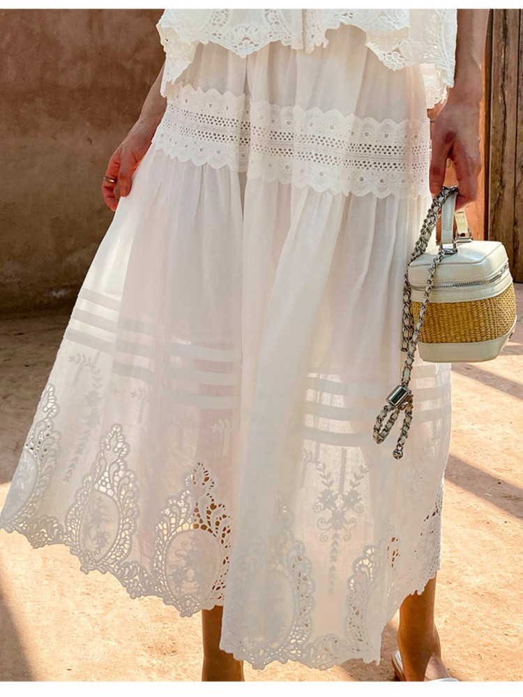Bohemian White Square-neck Ves - Summer Clothing Vacation reseña y precio