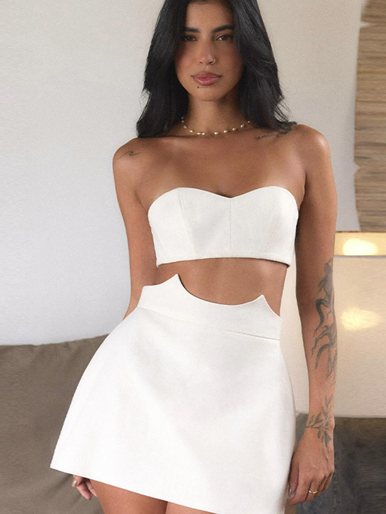 Women's Sexy Strapless Cut Out - Summer Clothing Vacation reseña y precio