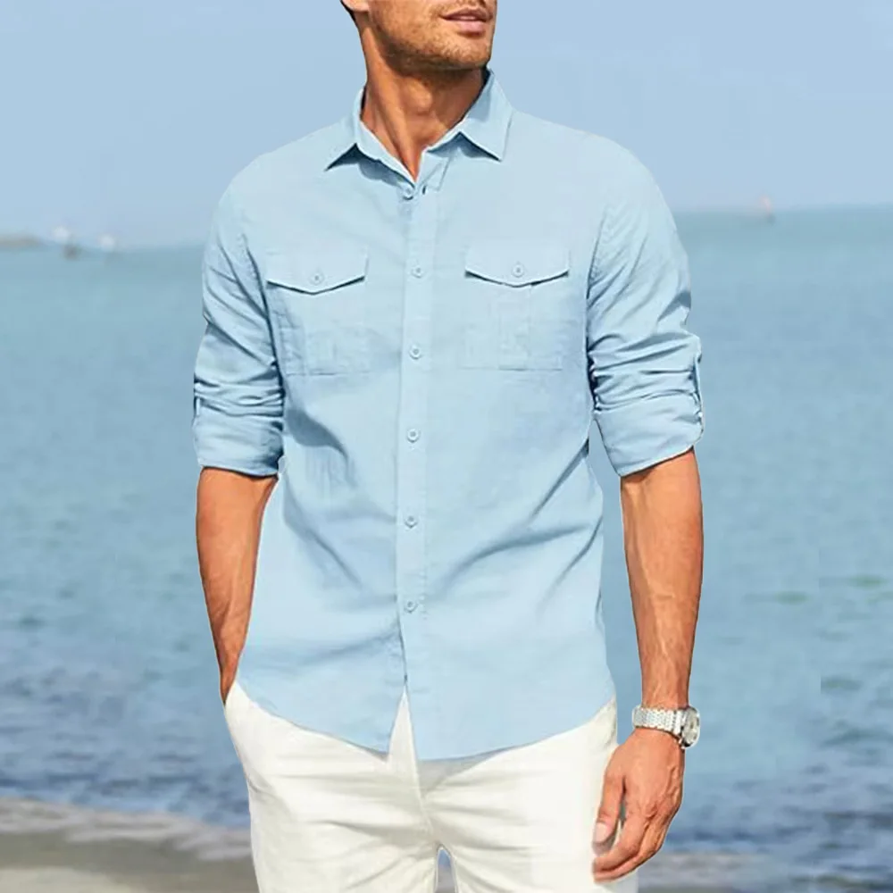 Autumn New Men's Pure Color Sh - Summer Quilt reseña y precio
