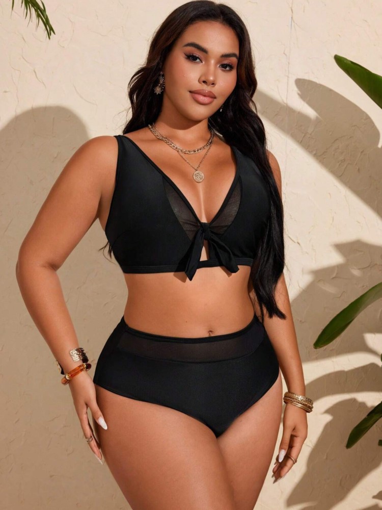 Plus Size High Waist Bikini Wo - Bikini Set Push Up reseña y precio