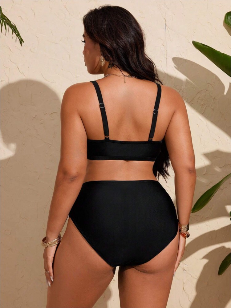Plus Size High Waist Bikini Wo - Bikini Set Push Up reseña y precio