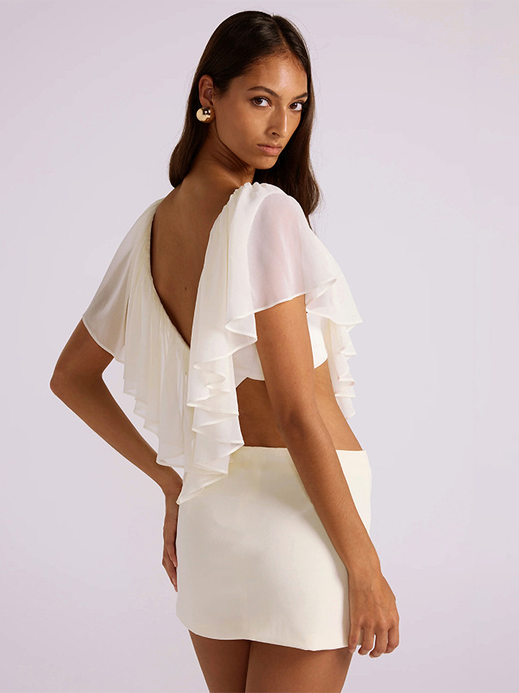 Absobe Women Chiffon Ruffle Mi - Summer Clothing Vacation reseña y precio