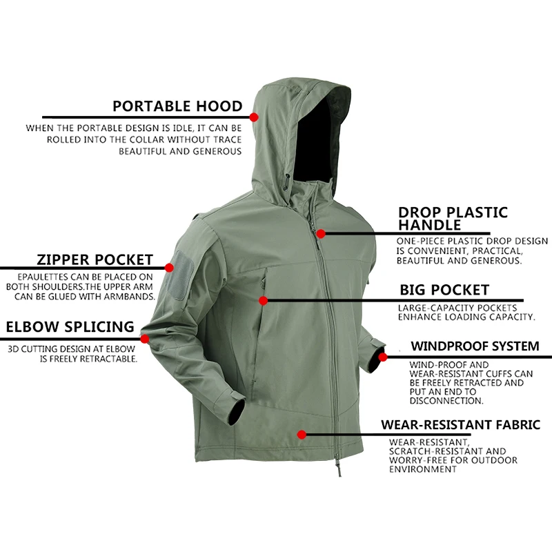 Tactical Jackets Uniform Hunti - Yours Clothing Summer Jackets reseña y precio