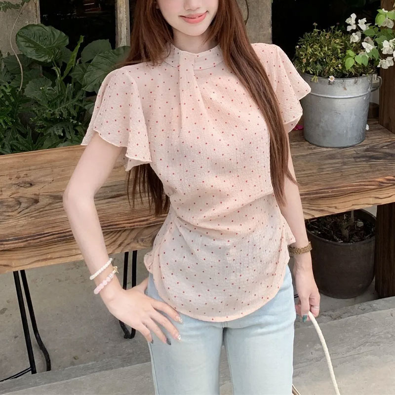 Fashionable Gauze Sweet Polka  - Summer Gauze Clothing reseña y precio