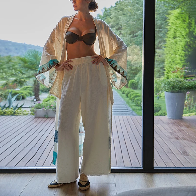 Muslin 100% Cotton Gauze Pants - Summer Gauze Clothing reseña y precio