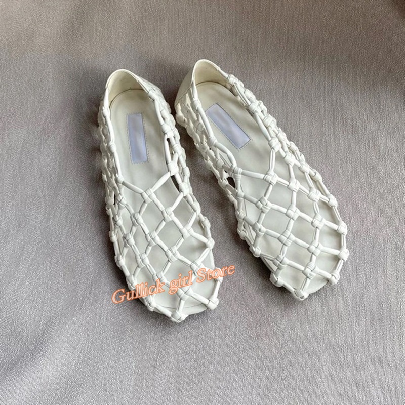French Woven Mesh Hollow flat  - Summer Clothing Sale reseña y precio