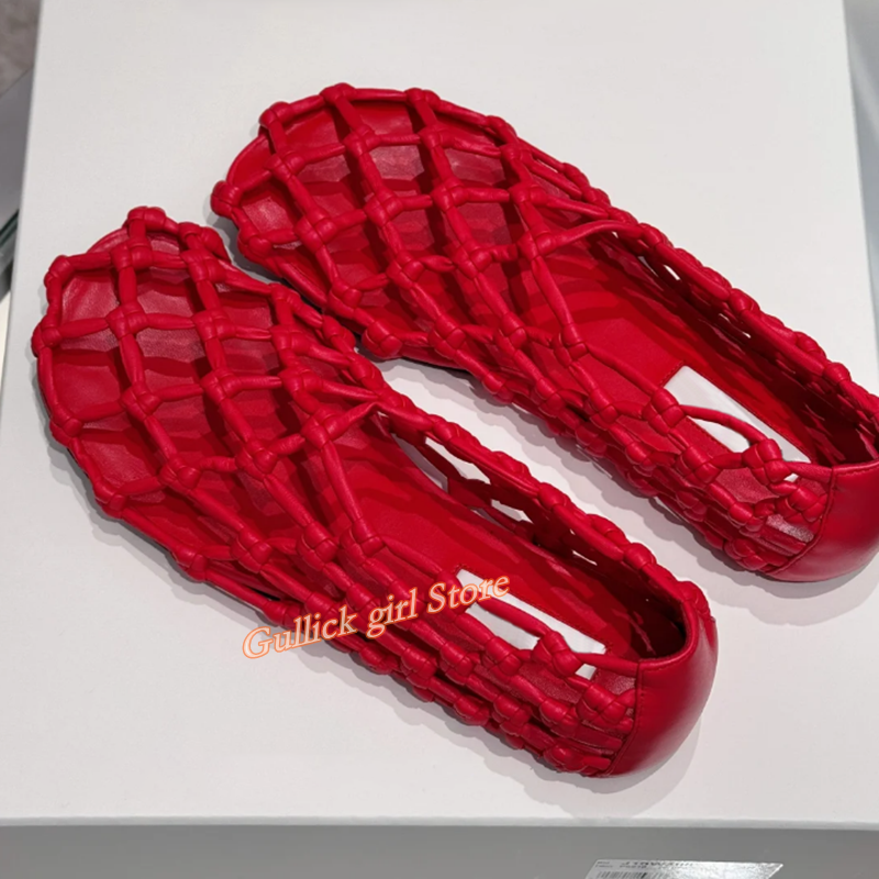 French Woven Mesh Hollow flat  - Summer Clothing Sale reseña y precio
