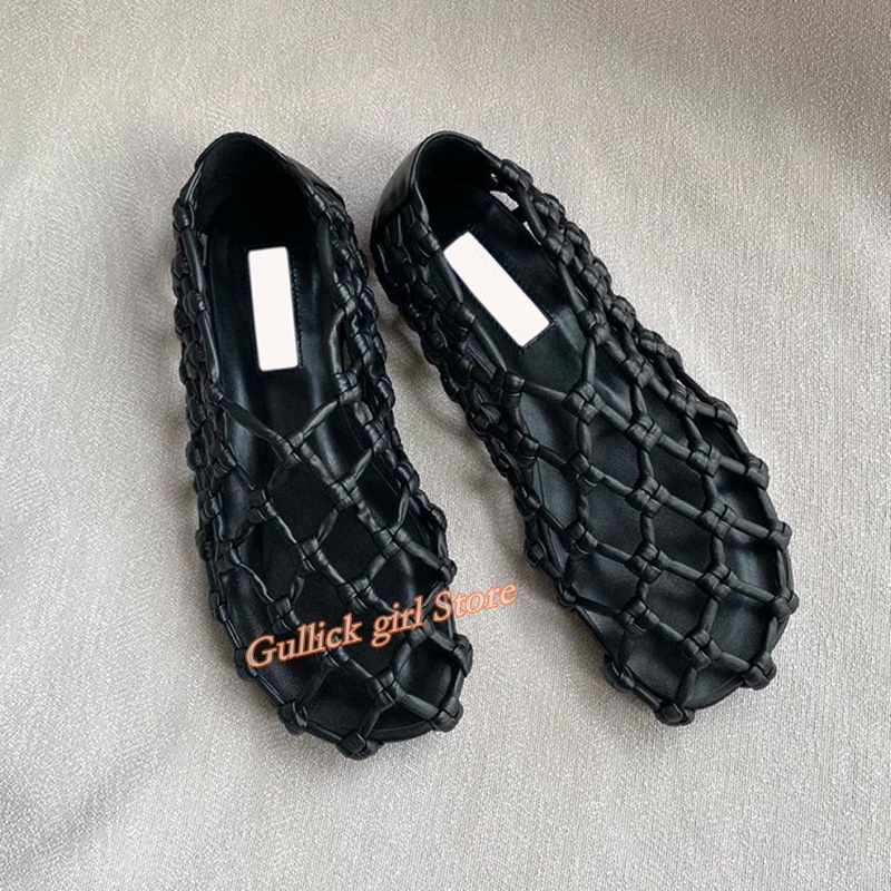 French Woven Mesh Hollow flat  - Summer Clothing Sale reseña y precio