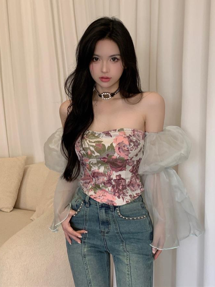Women Crop Blouses Slash Neck  - Crop Blouse Linen reseña y precio