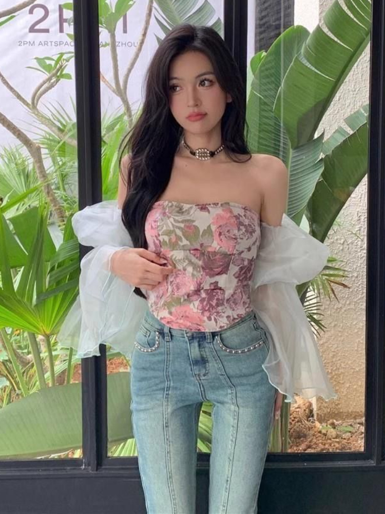 Women Crop Blouses Slash Neck  - Crop Blouse Linen reseña y precio