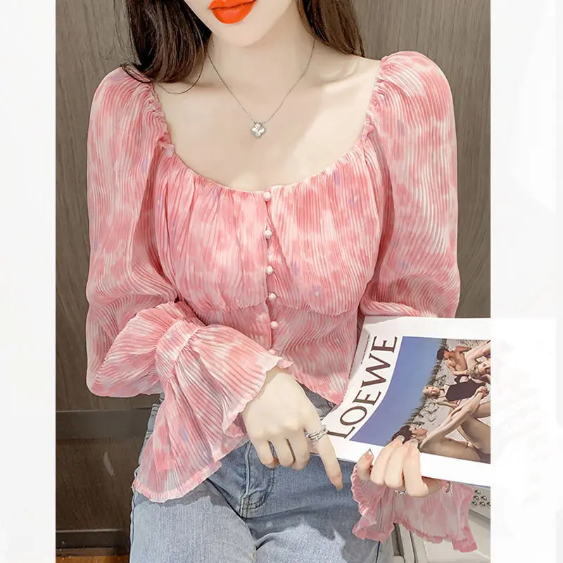 Sexy Kawaii Sweet Square Neck  - Crop Blouse Linen reseña y precio