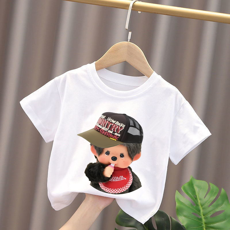 Monchhichi Kids T-shirts Anime - Summer Clothing Gifts reseña y precio