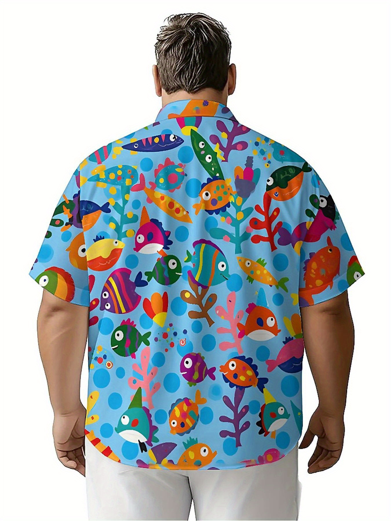 Men's Plus Size Hawaiian Shirt - Summer Clothing For A Beach reseña y precio