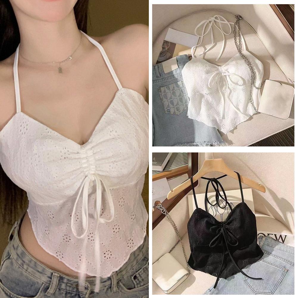 Sleeveless Sexy Crop Tops Fash - Crop Blouse Linen reseña y precio