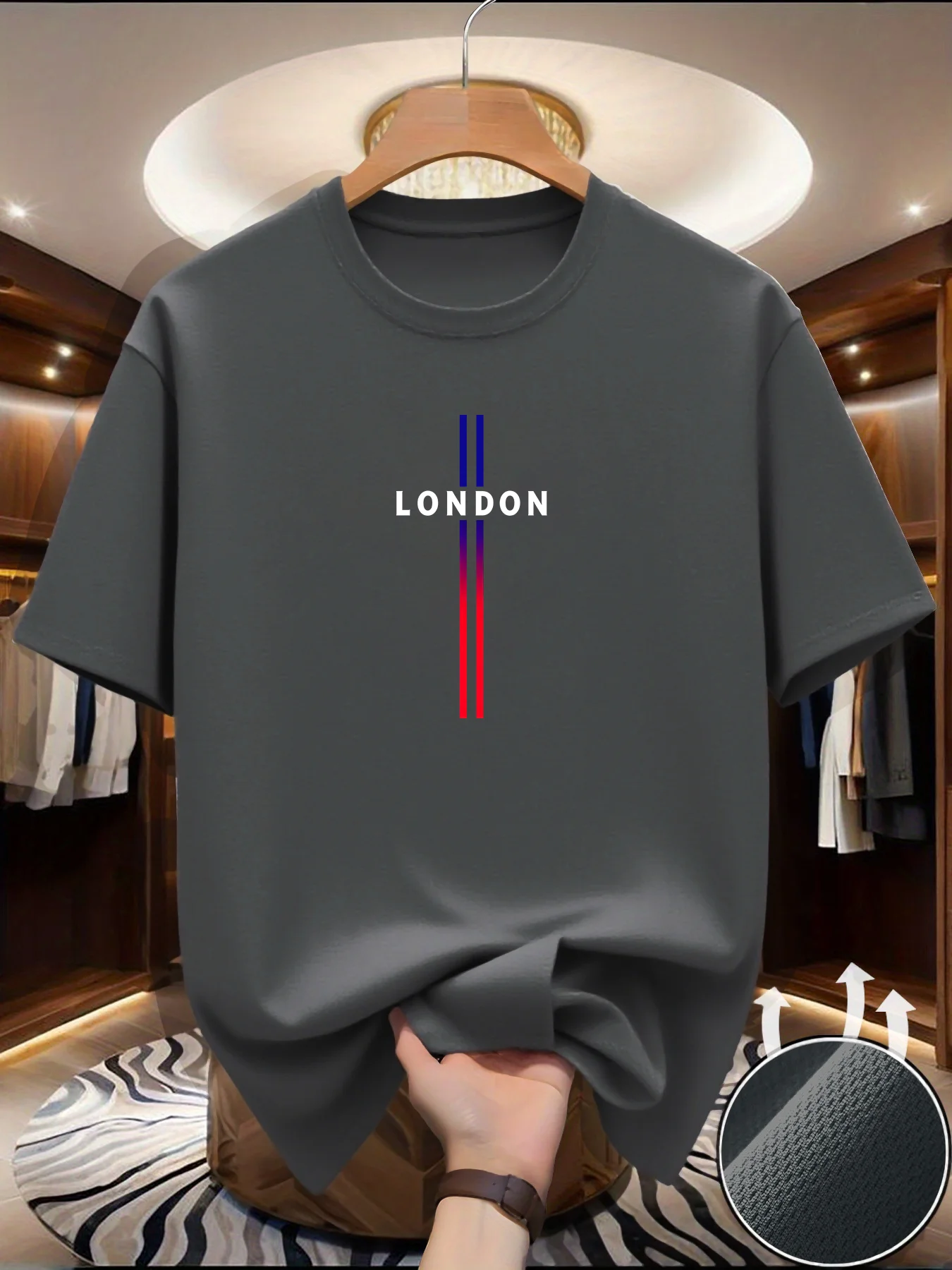Men's SCross print T-shirt Sum - Summer Clothing Europe reseña y precio