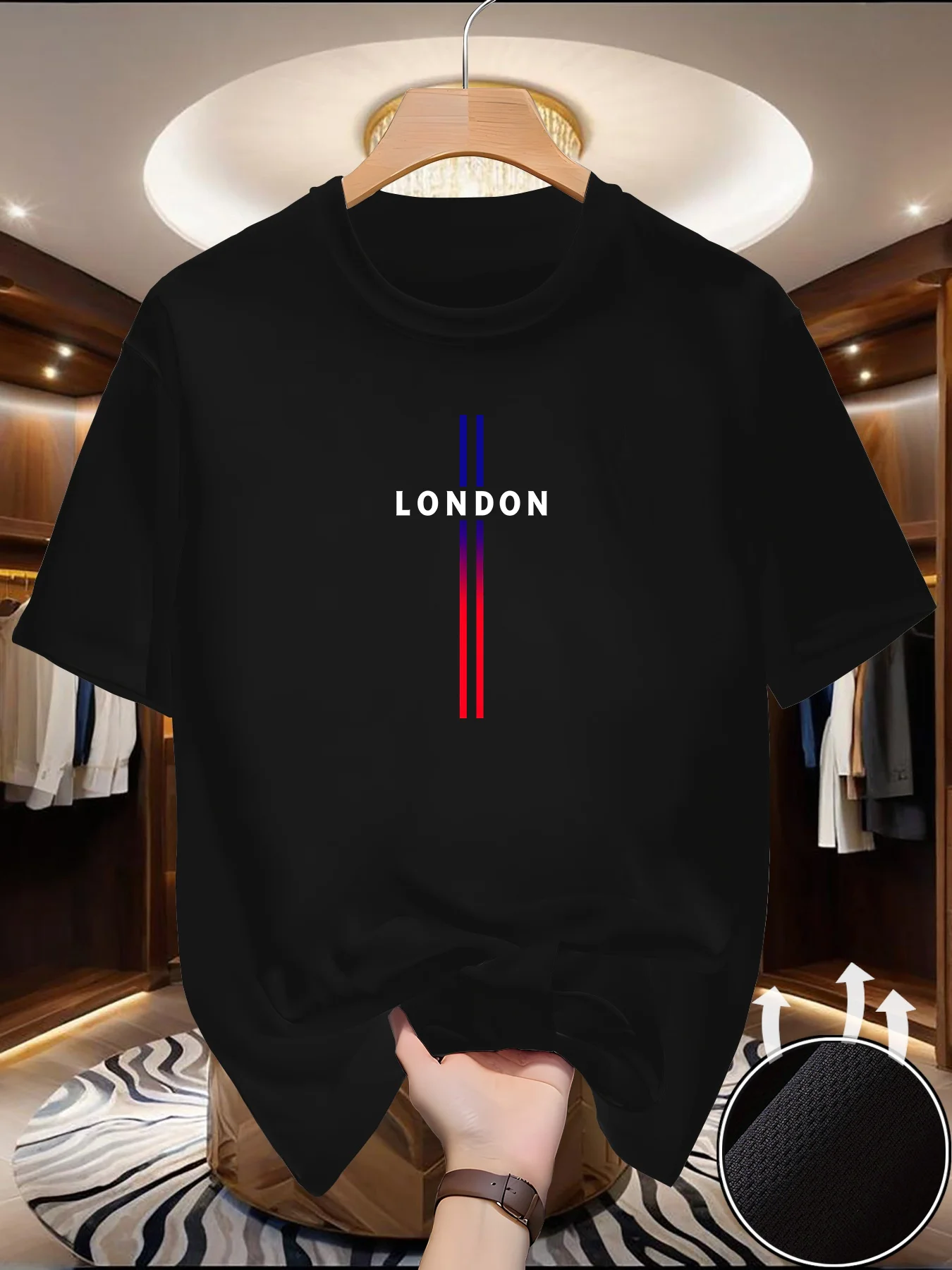 Men's SCross print T-shirt Sum - Summer Clothing Europe reseña y precio