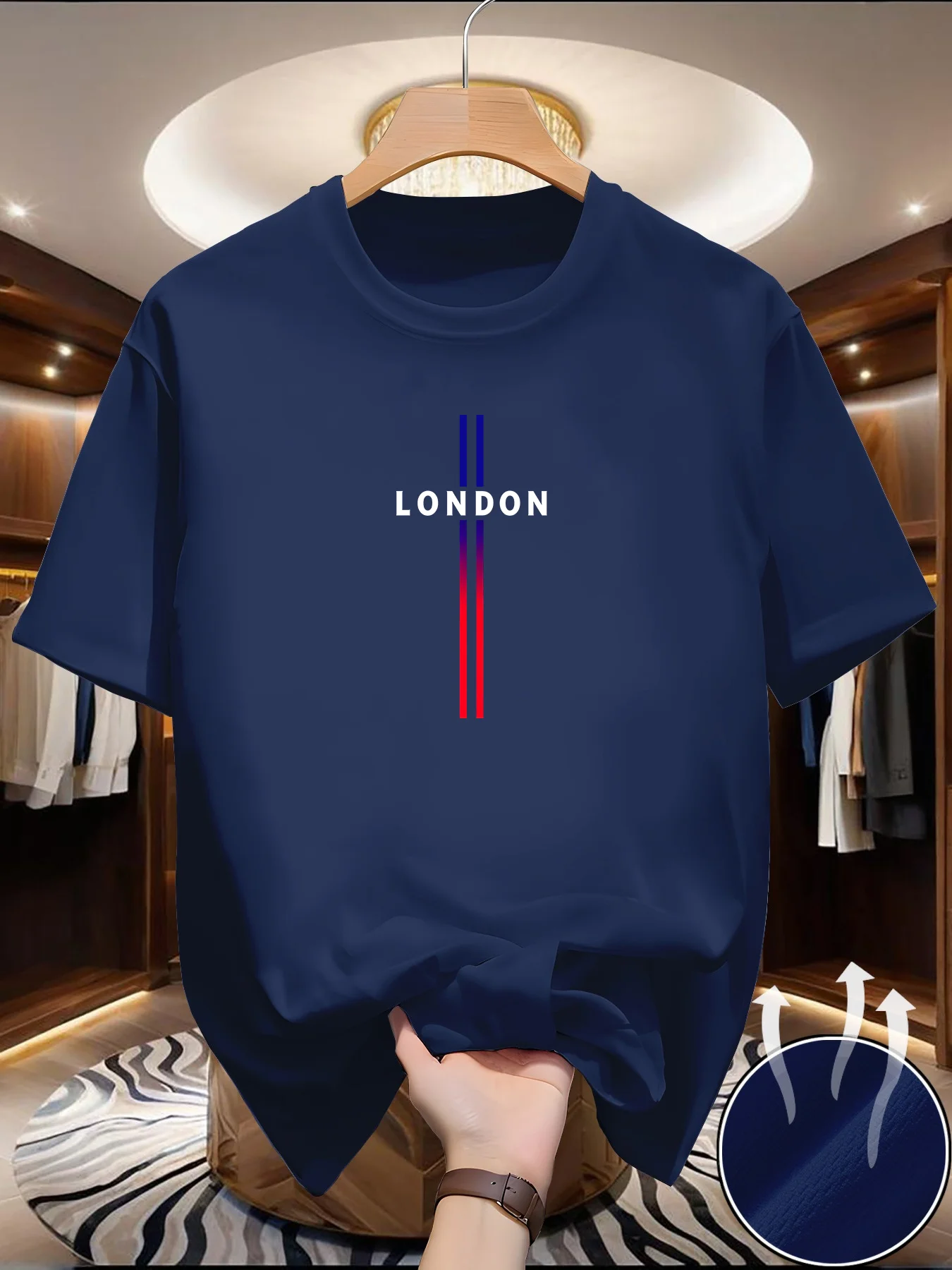 Men's SCross print T-shirt Sum - Summer Clothing Europe reseña y precio
