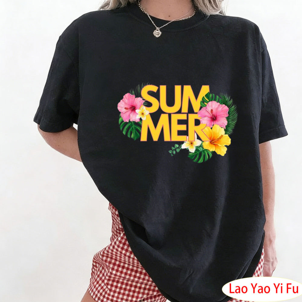 Summer Tropical Floral T-Shirt - Summer Clothing Resort reseña y precio