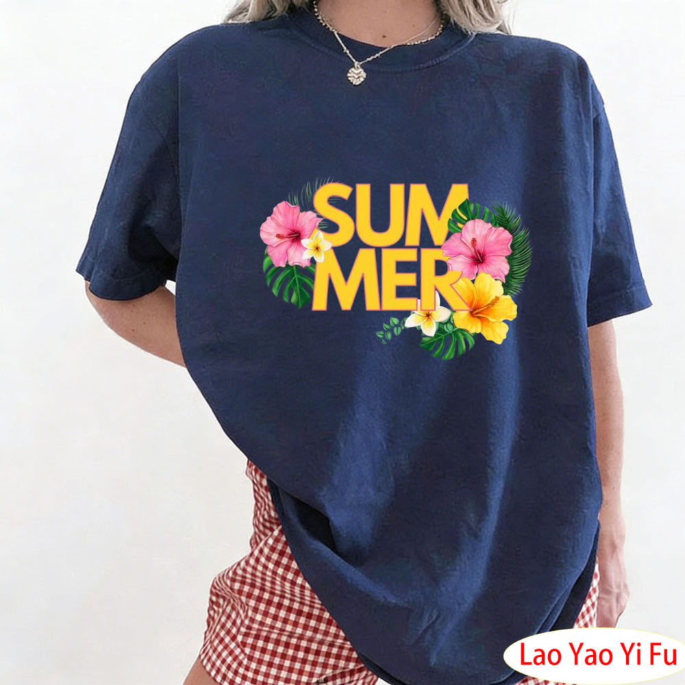 Summer Tropical Floral T-Shirt - Summer Clothing Resort reseña y precio