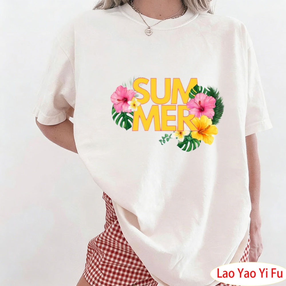 Summer Tropical Floral T-Shirt - Summer Clothing Resort reseña y precio