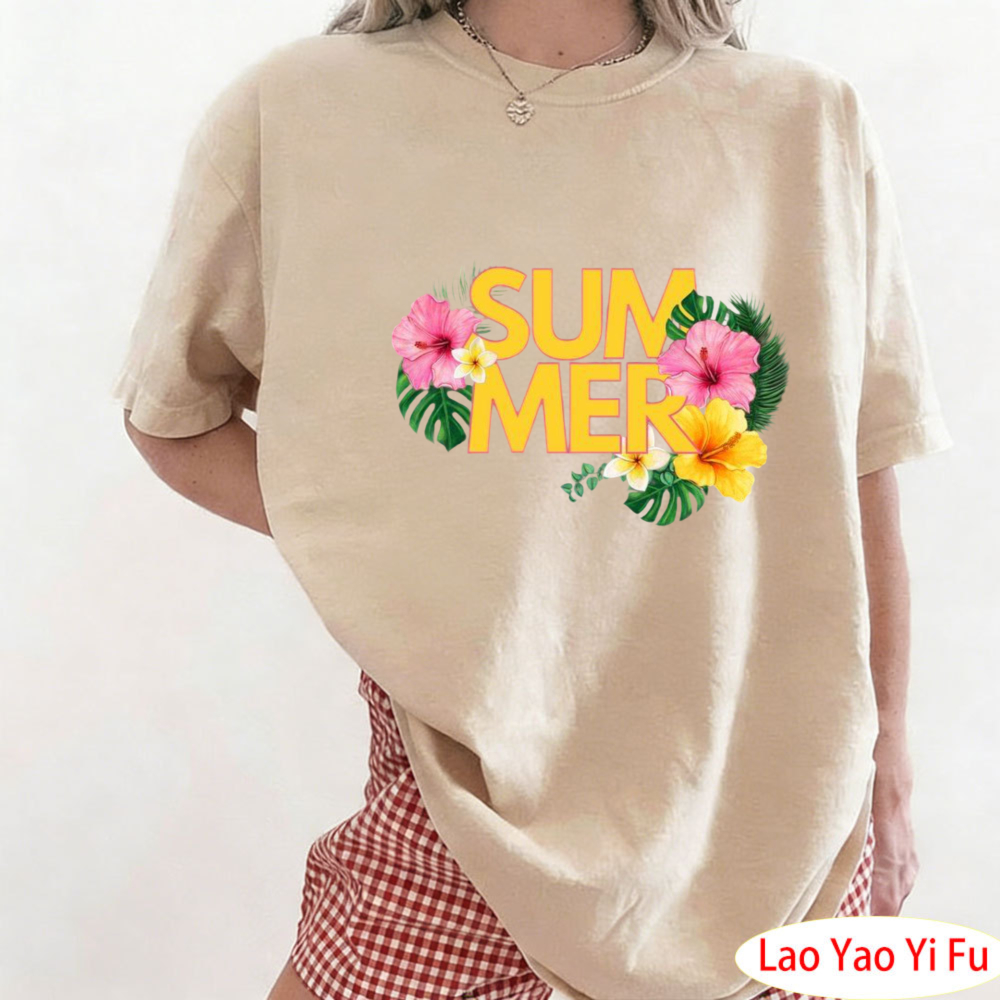 Summer Tropical Floral T-Shirt - Summer Clothing Resort reseña y precio
