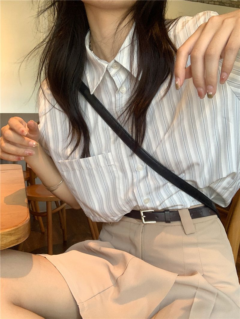 Shirts Women Bamboo-linen Blen - Crop Blouse Linen reseña y precio