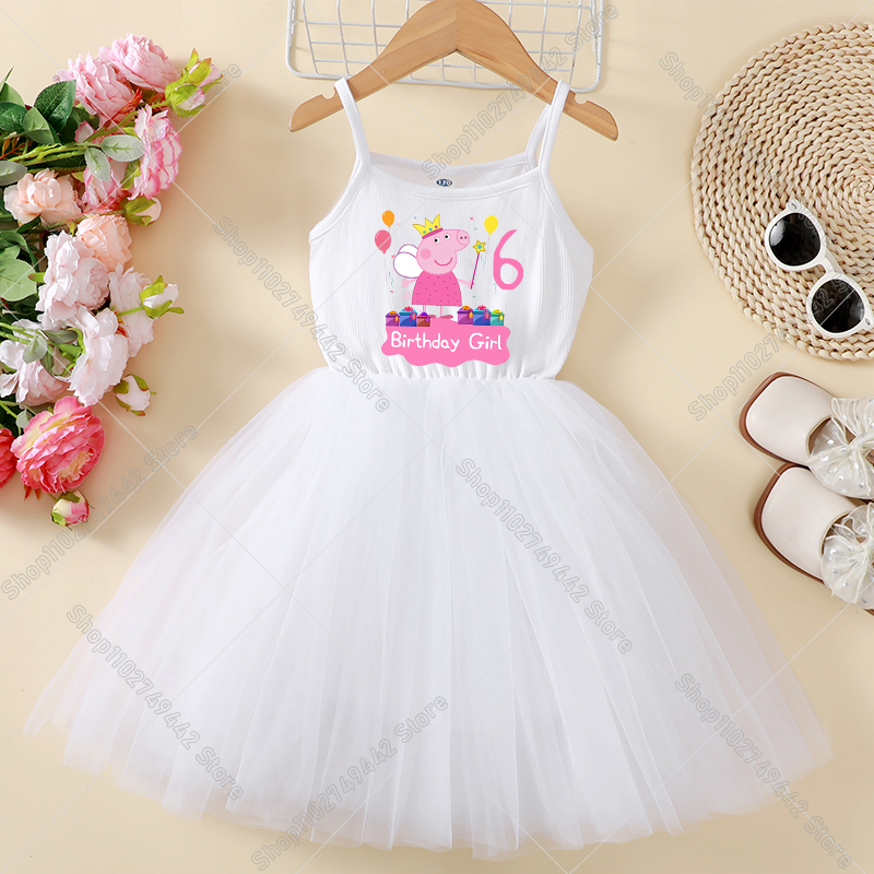 Peppa Pigs Dress Birthday Numb - Summer Clothing Gifts reseña y precio