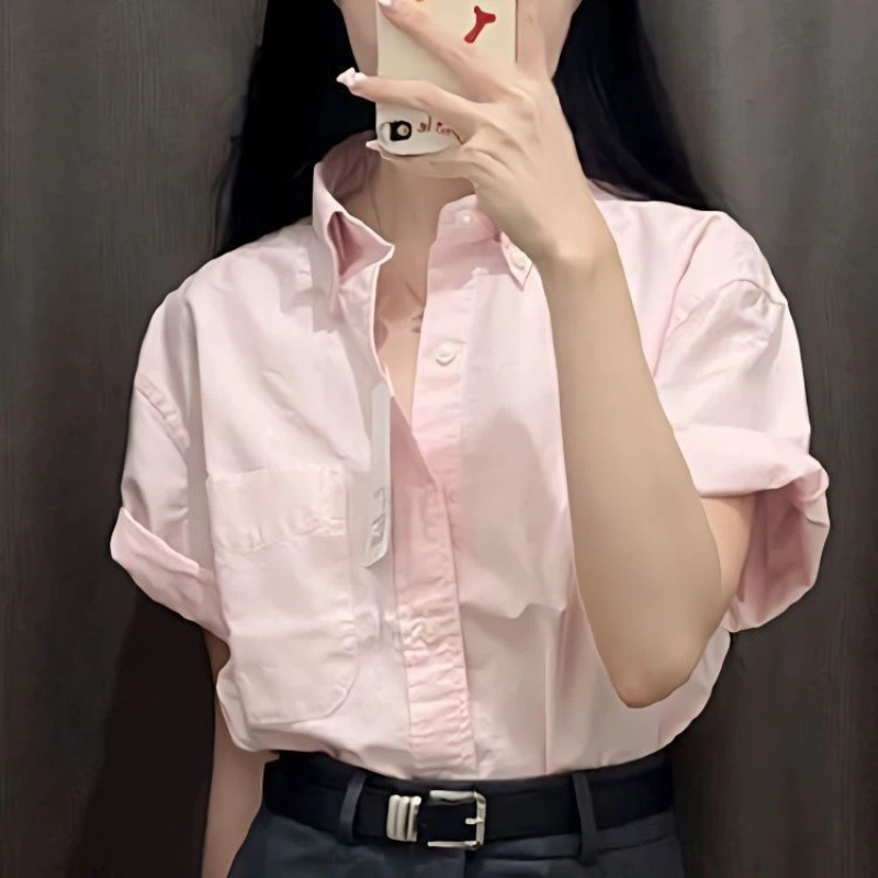 Korean Short Sleeve Polo Neck  - Summer Clothing Trends For Women reseña y precio
