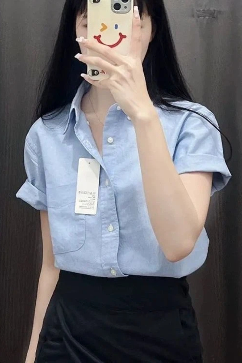 Korean Short Sleeve Polo Neck  - Summer Clothing Trends For Women reseña y precio