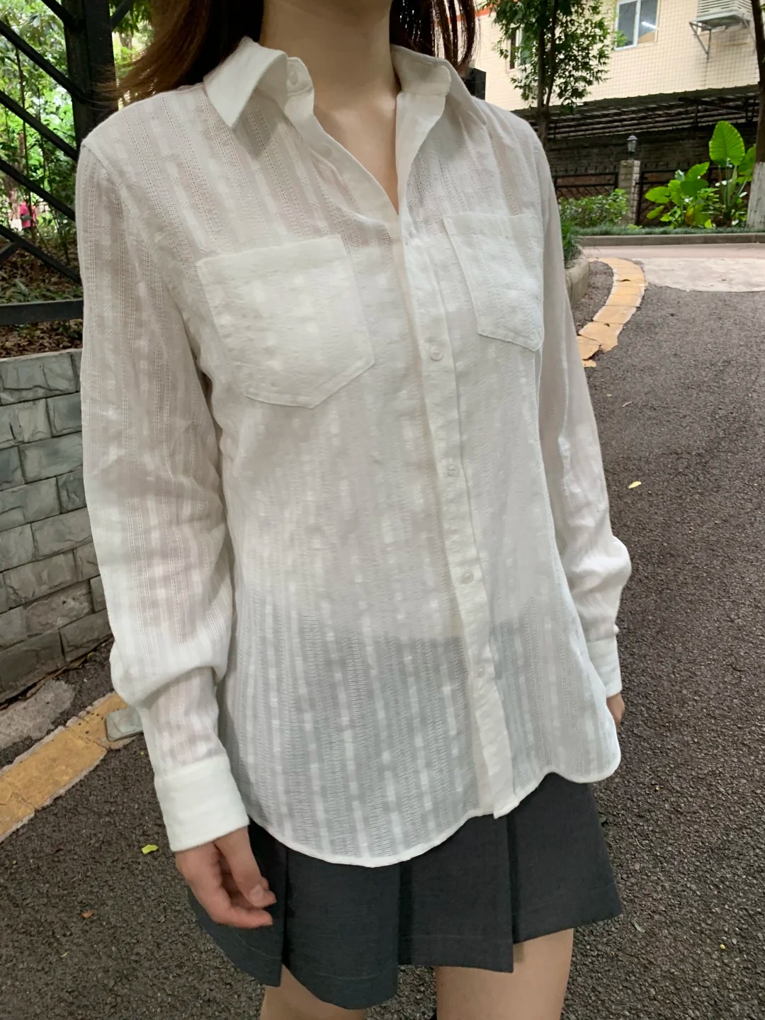 Linen Cotton Collar Buttons Bl - Crop Blouse Linen reseña y precio