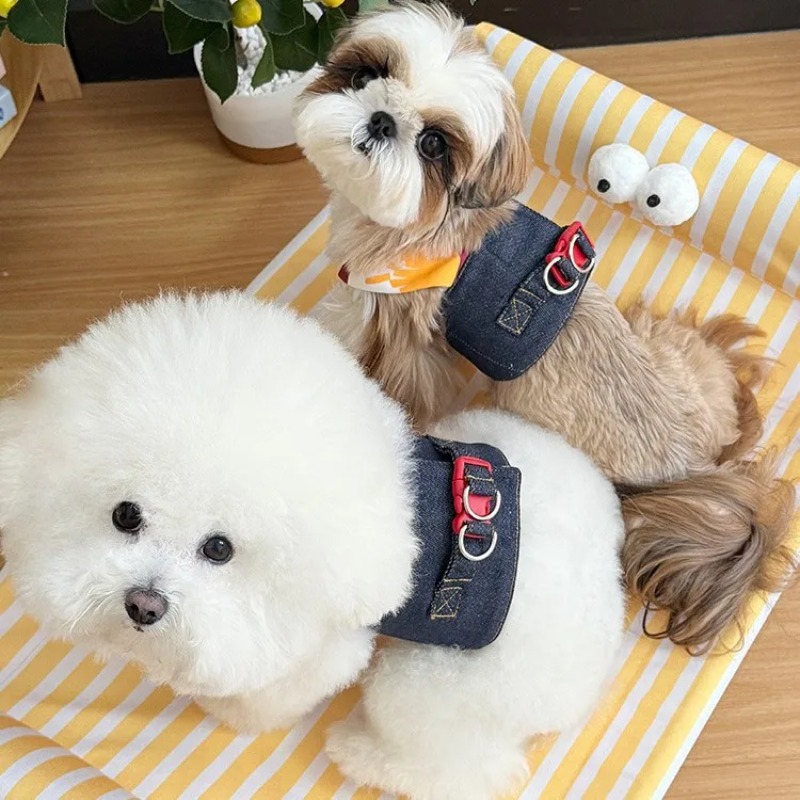 Pet Denim Puppy Clothes Tracti - Summer Clothing Release reseña y precio